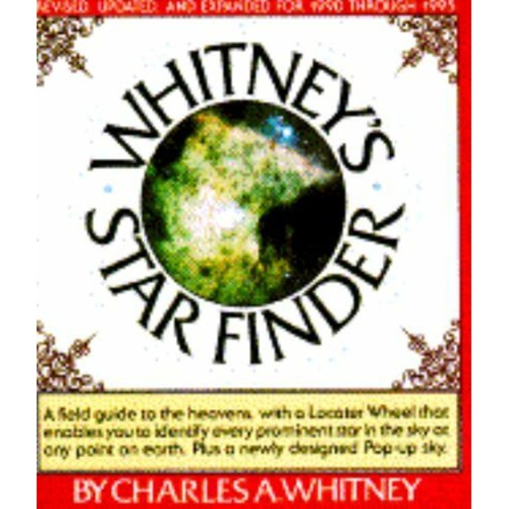 Whitney's Star Finder-Charles A Whitney PB 1989 Inc Locator & Pop Up 5th Edition
